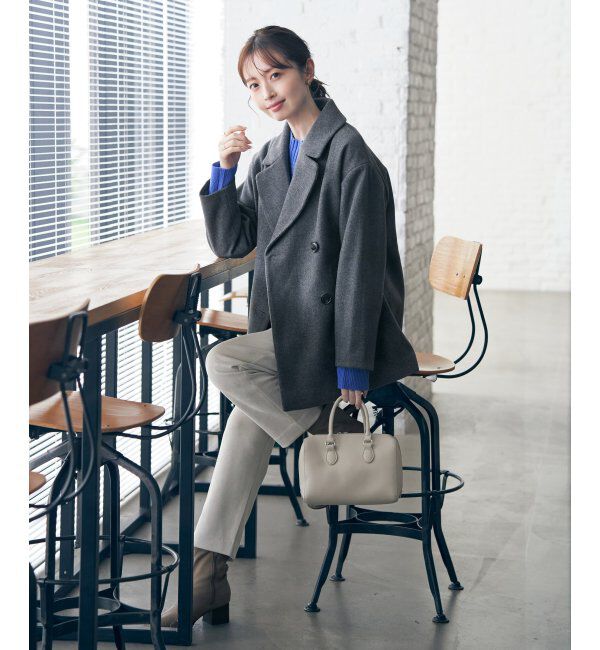 ikka「ウールライクストレッチテーラーコート」|その他|