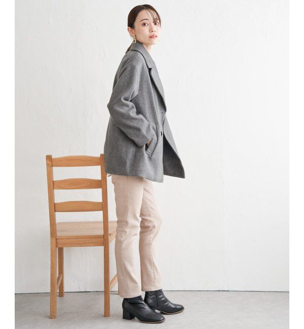 ikka「ウールライクストレッチテーラーコート」|その他|