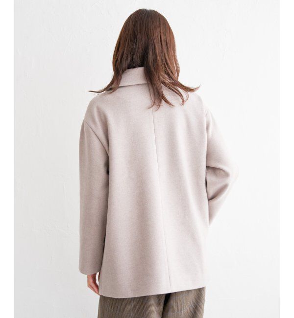 ikka「ウールライクストレッチテーラーコート」|その他|