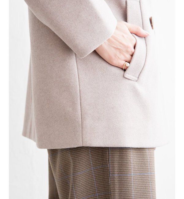 ikka「ウールライクストレッチテーラーコート」|その他|