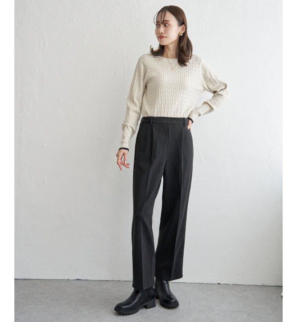 IKKA LOUNGE「【2点セット】ペプラムジレパンツセット」|ワンピース|