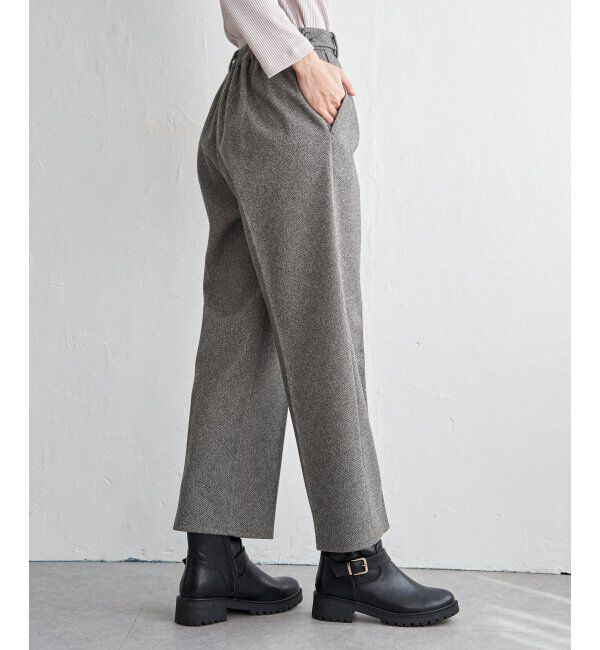 IKKA LOUNGE「【2点セット】ペプラムジレパンツセット」|ワンピース|