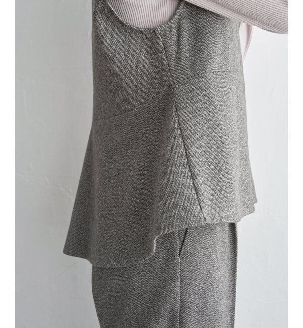 IKKA LOUNGE「【2点セット】ペプラムジレパンツセット」|ワンピース|