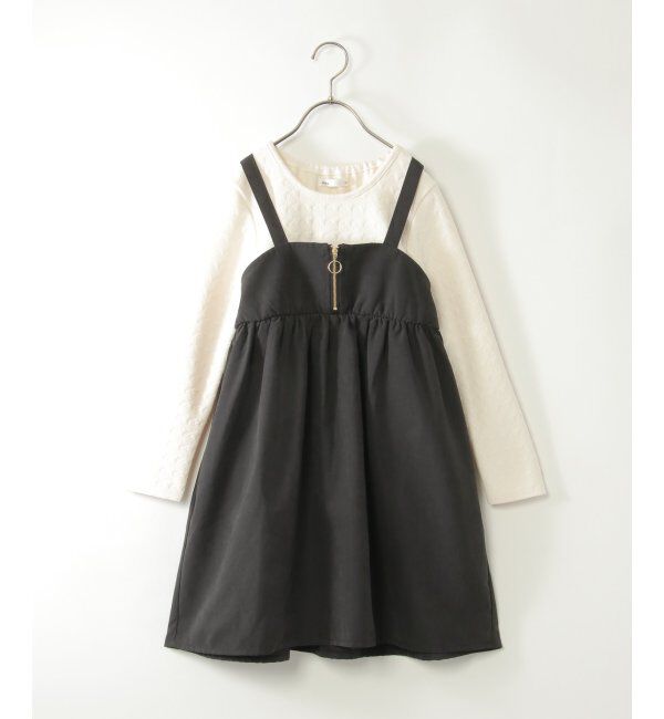 ikka kids「フクレジャガードドッキングワンピース（120~160cm）」|スカート|