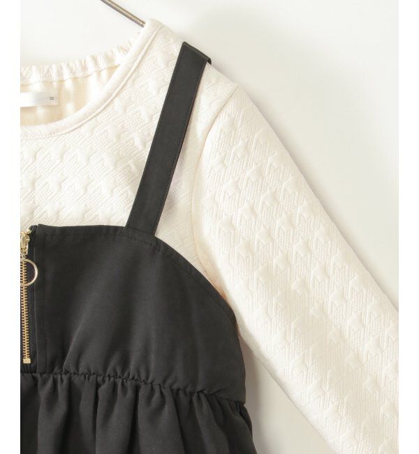 ikka kids「フクレジャガードドッキングワンピース（120~160cm）」|スカート|