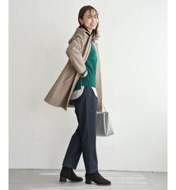 IKKA LOUNGE「ウールライクストレッチフードコート」|その他|