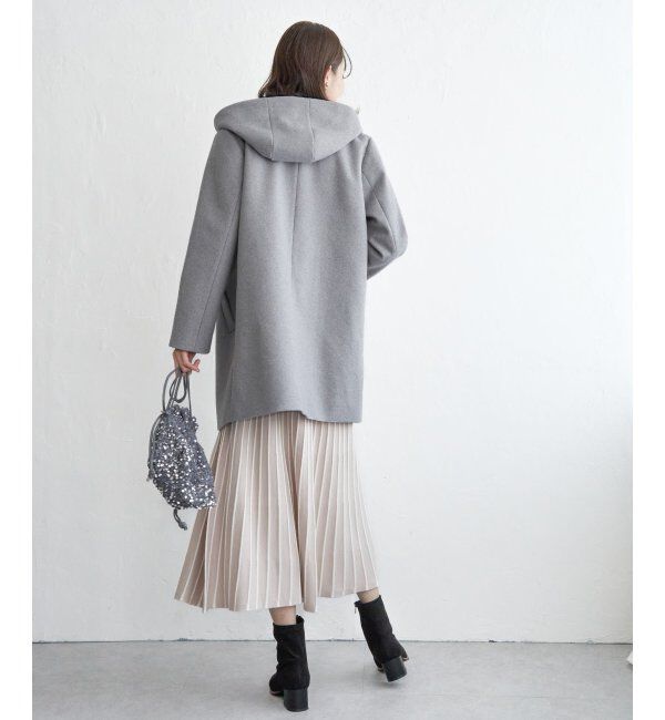 IKKA LOUNGE「ウールライクストレッチフードコート」|その他|