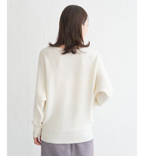 IKKA LOUNGE「横リブドルマンラメニットプルオーバー」|プルオーバー|