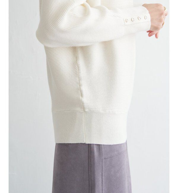 IKKA LOUNGE「横リブドルマンラメニットプルオーバー」|プルオーバー|