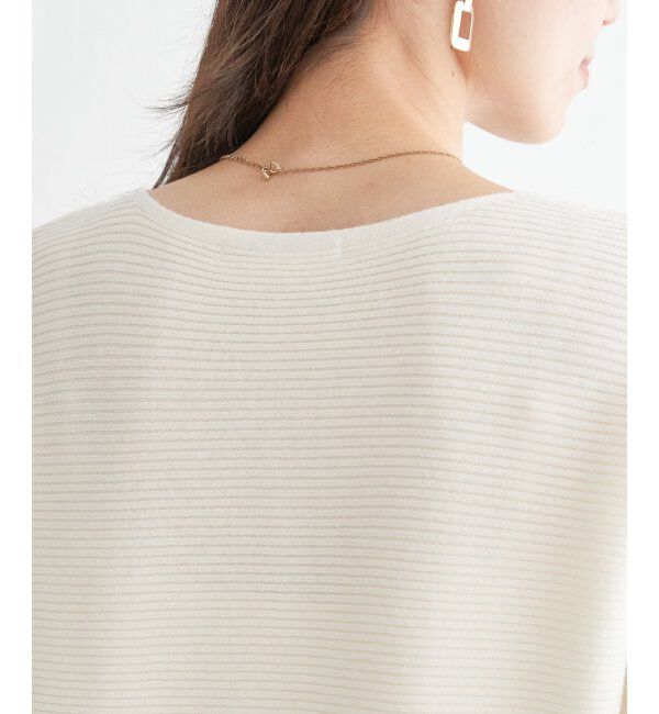 IKKA LOUNGE「横リブドルマンラメニットプルオーバー」|プルオーバー|