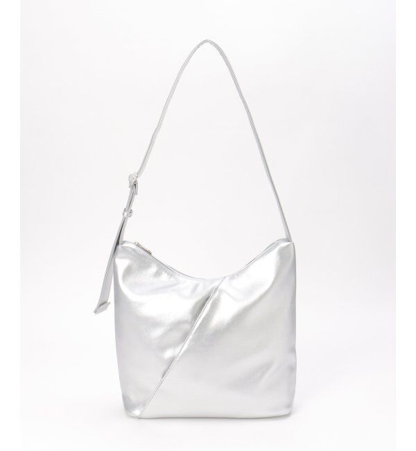 ikka「スクエアビッグショルダーバッグ」|その他|シルバー