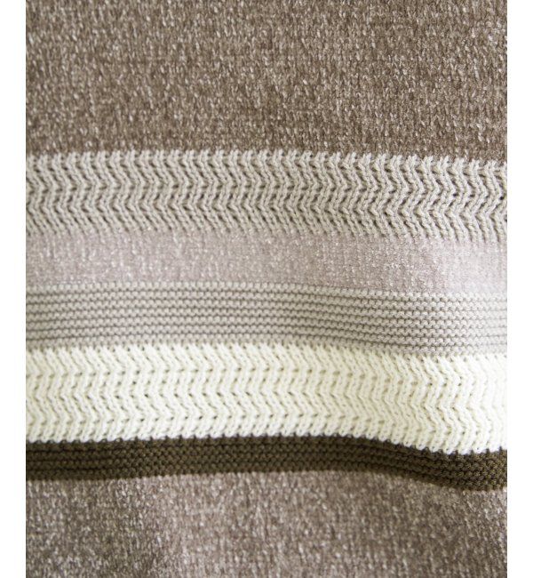 ikka「モールミックスボーダーニット」|プルオーバー|