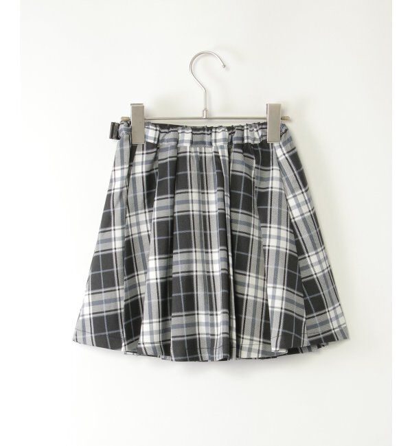 ikka kids「サイドハイショクタックチェックSK」|スカート|