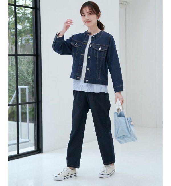 ikka「【雑誌InRed4月号掲載】ストレッチノーカラーGジャン」|その他|