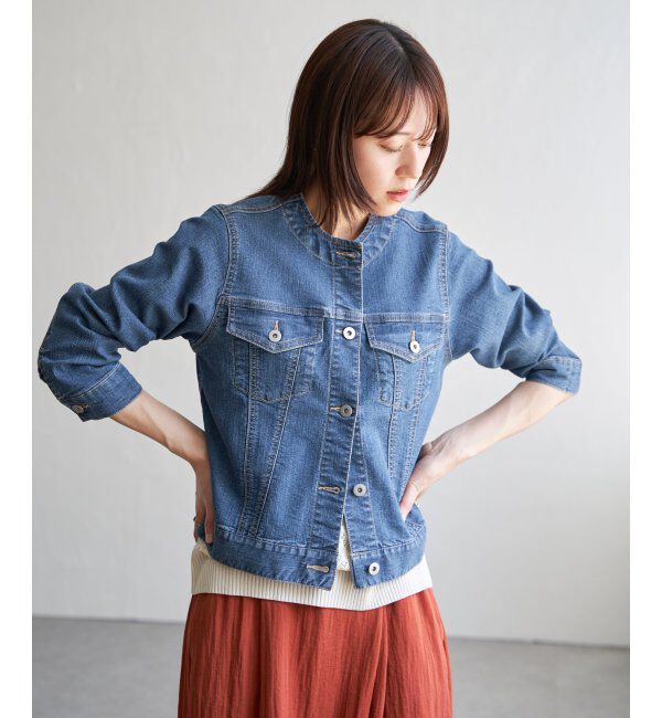 ikka「【雑誌InRed4月号掲載】ストレッチノーカラーGジャン」|その他|