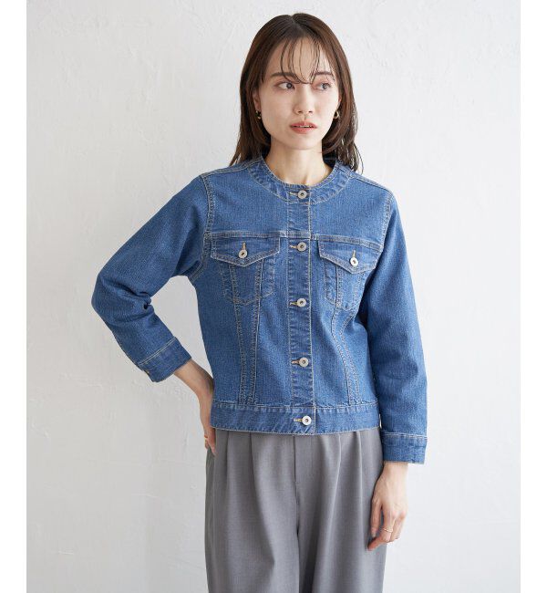 ikka「【雑誌InRed4月号掲載】ストレッチノーカラーGジャン」|その他|