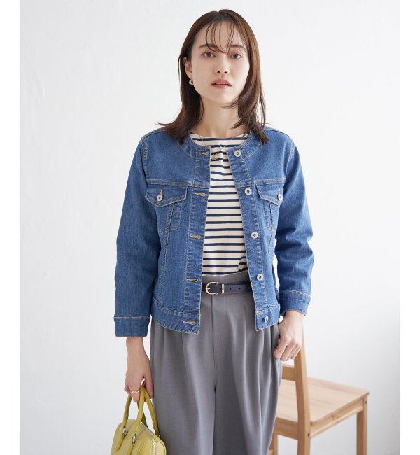 ikka「【雑誌InRed4月号掲載】ストレッチノーカラーGジャン」|その他|