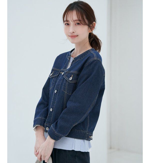 ikka「【雑誌InRed4月号掲載】ストレッチノーカラーGジャン」|その他|