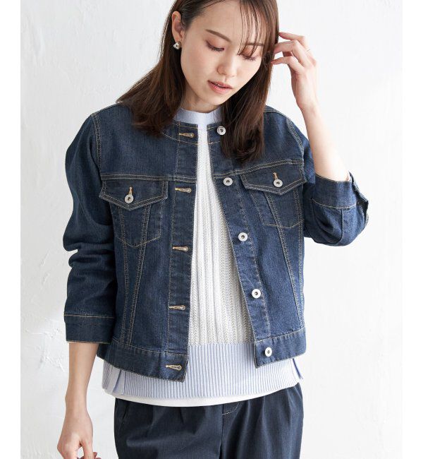 ikka「【雑誌InRed4月号掲載】ストレッチノーカラーGジャン」|その他|