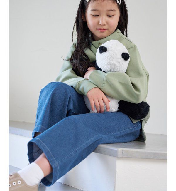 ikka kids「バックレースアップデニムベーカーパンツ（120~160cm）」|その他|