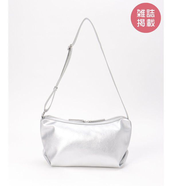 ikka「【雑誌InRed5月号掲載】合皮スクエアミニショルダーバッグ」|その他|シルバー
