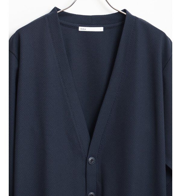 ikka「パイナップルサイドポケカーデ」|カーディガン|