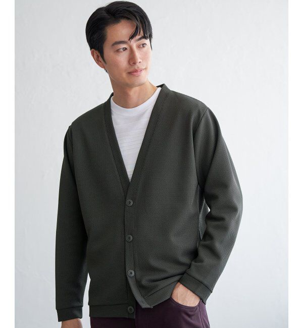 ikka「パイナップルサイドポケカーデ」|カーディガン|