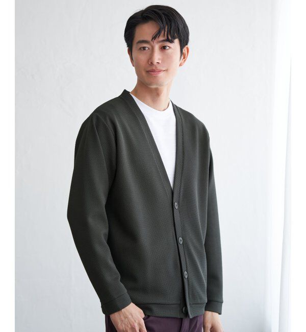 ikka「パイナップルサイドポケカーデ」|カーディガン|