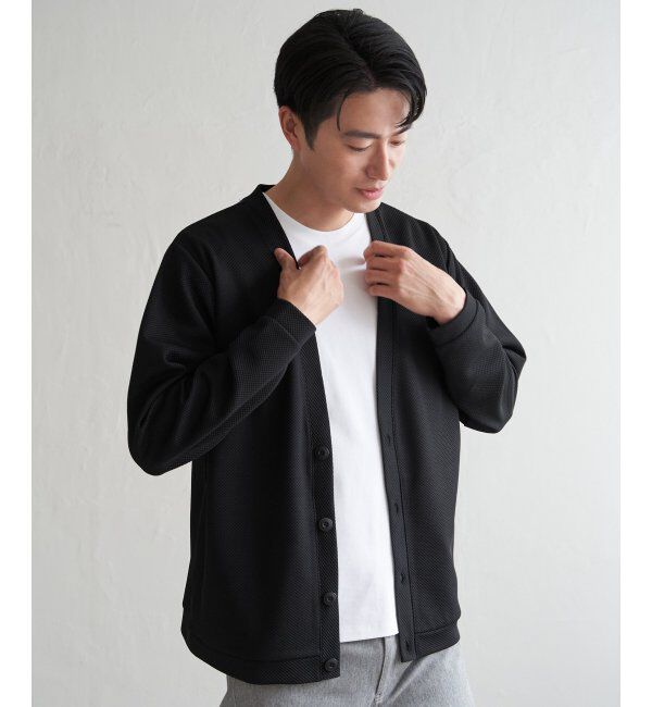 ikka「パイナップルサイドポケカーデ」|カーディガン|