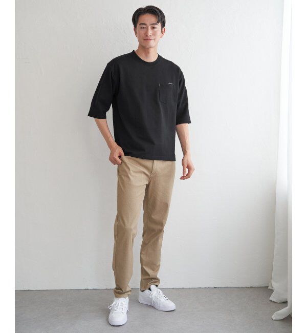 ikka「インレイ７ブポケットプリントＴ」|Tシャツ・カットソー|