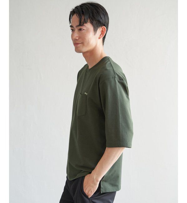 ikka「インレイ７ブポケットプリントＴ」|Tシャツ・カットソー|