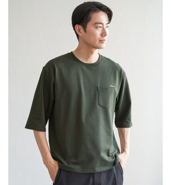 ikka「インレイ７ブポケットプリントＴ」|Tシャツ・カットソー|