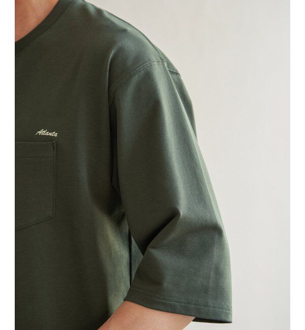 ikka「インレイ７ブポケットプリントＴ」|Tシャツ・カットソー|