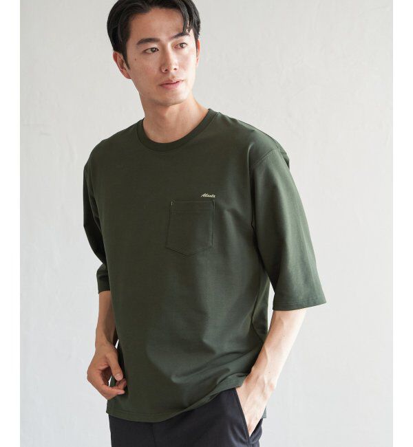 ikka「インレイ７ブポケットプリントＴ」|Tシャツ・カットソー|