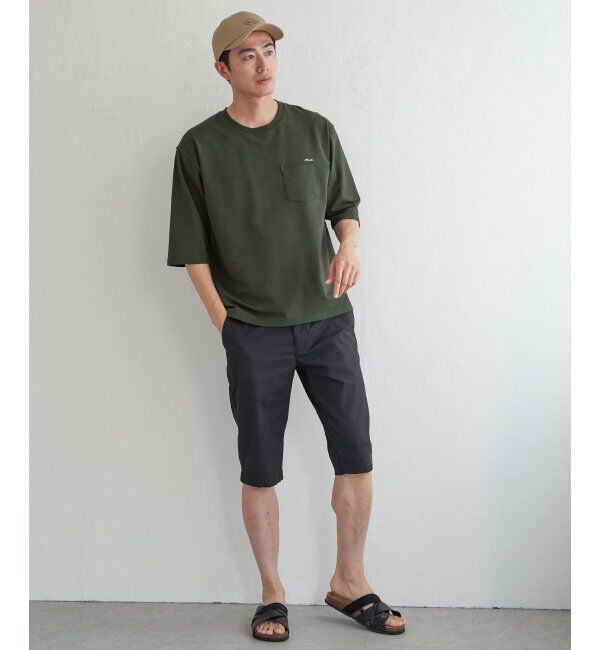 ikka「インレイ７ブポケットプリントＴ」|Tシャツ・カットソー|