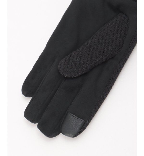 ikka「リブ編みグローブ」|手袋|