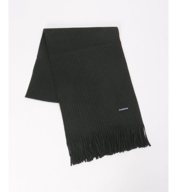 ikka「ラッセルシャドーストライプマフラー」|マフラー|ブラック