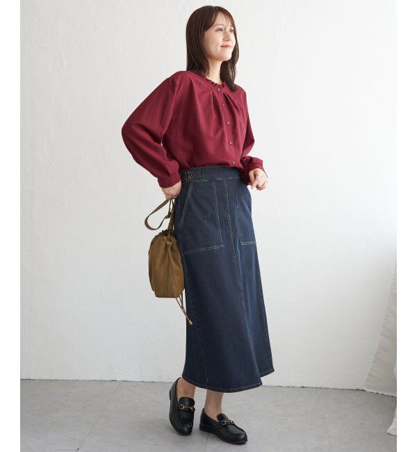 ikka「襟フリル2WAYブラウス」|シャツ・ブラウス|