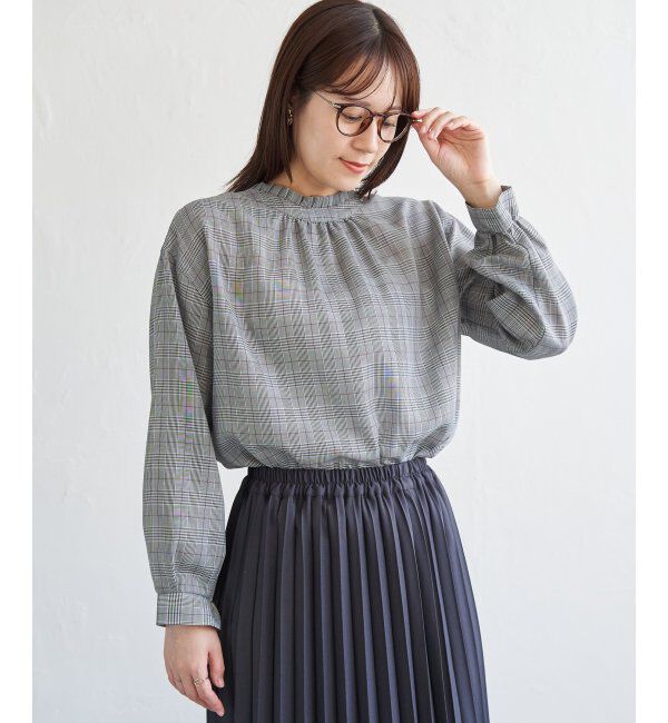 ikka「襟フリル2WAYブラウス」|シャツ・ブラウス|