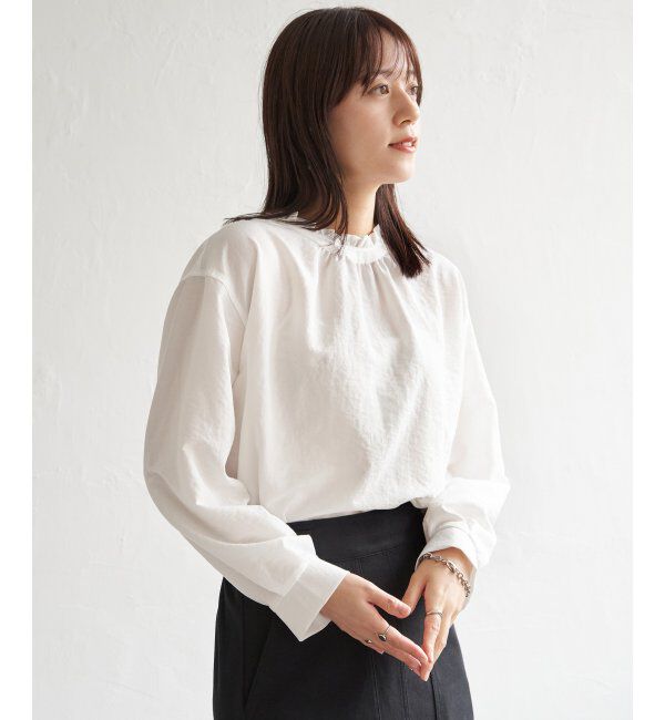 ikka「襟フリル2WAYブラウス」|シャツ・ブラウス|