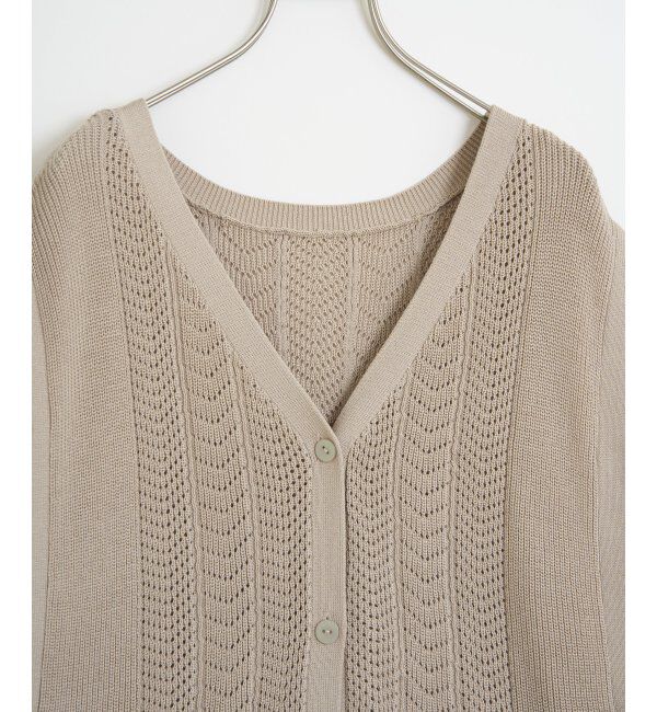 ikka「綿混サイドリボンニットベスト」|ニット・セーター|