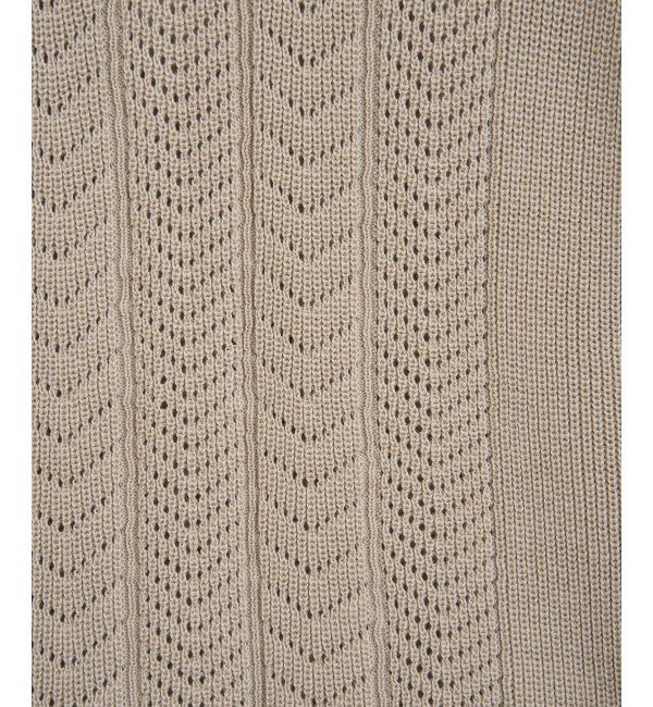 ikka「綿混サイドリボンニットベスト」|ニット・セーター|