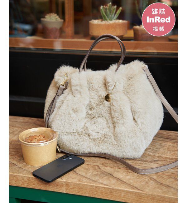 ikka「エコファーダブルポケット付き2WAYトートバッグ」|その他|