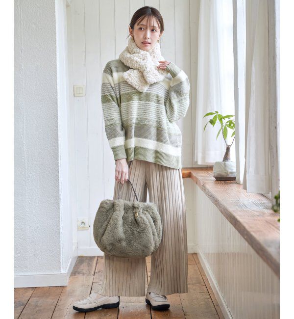 ikka「エコファーダブルポケット付き2WAYトートバッグ」|その他|