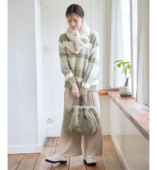 ikka「エコファーダブルポケット付き2WAYトートバッグ」|その他|