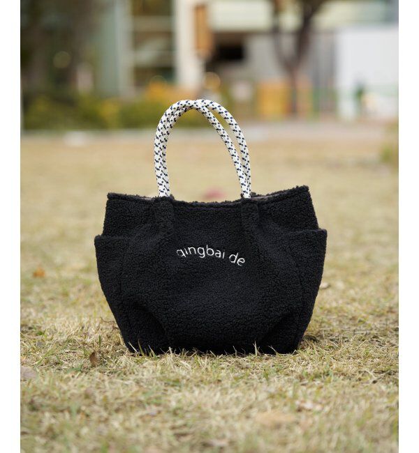 ikka「ボアロゴ入りミニトートバッグ」|その他|