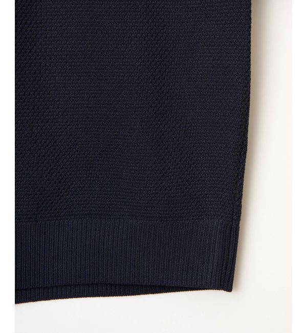 ikka「GOKU楽ニット鹿の子クルー」|プルオーバー|