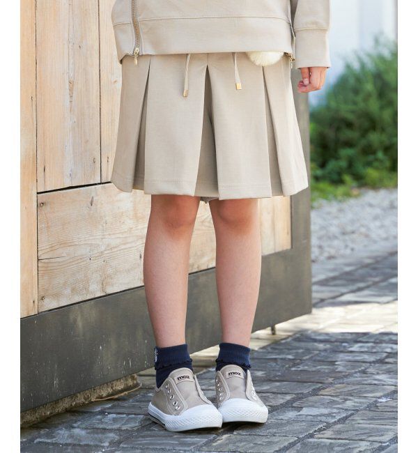 ikka kids「GOKU楽鹿の子ダンボールキュロット（120~160cm）」|スカート|