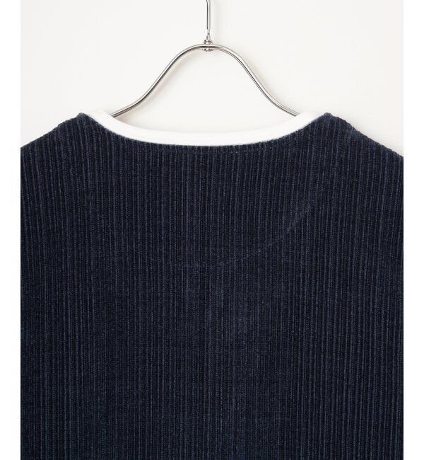 ikka「カットコールキーネックフェイクプルオーバー」|パーカー|