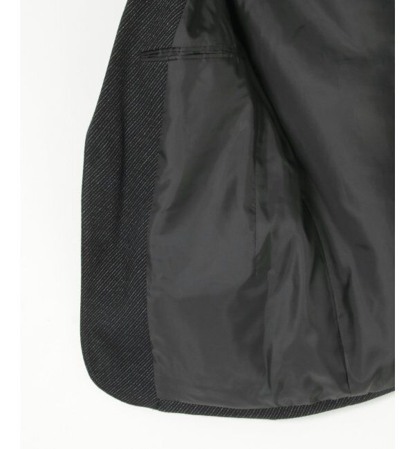 IKKA LOUNGE「【セットアップ対応】BLKウールミックスジャージジャケット」|テーラードジャケット|